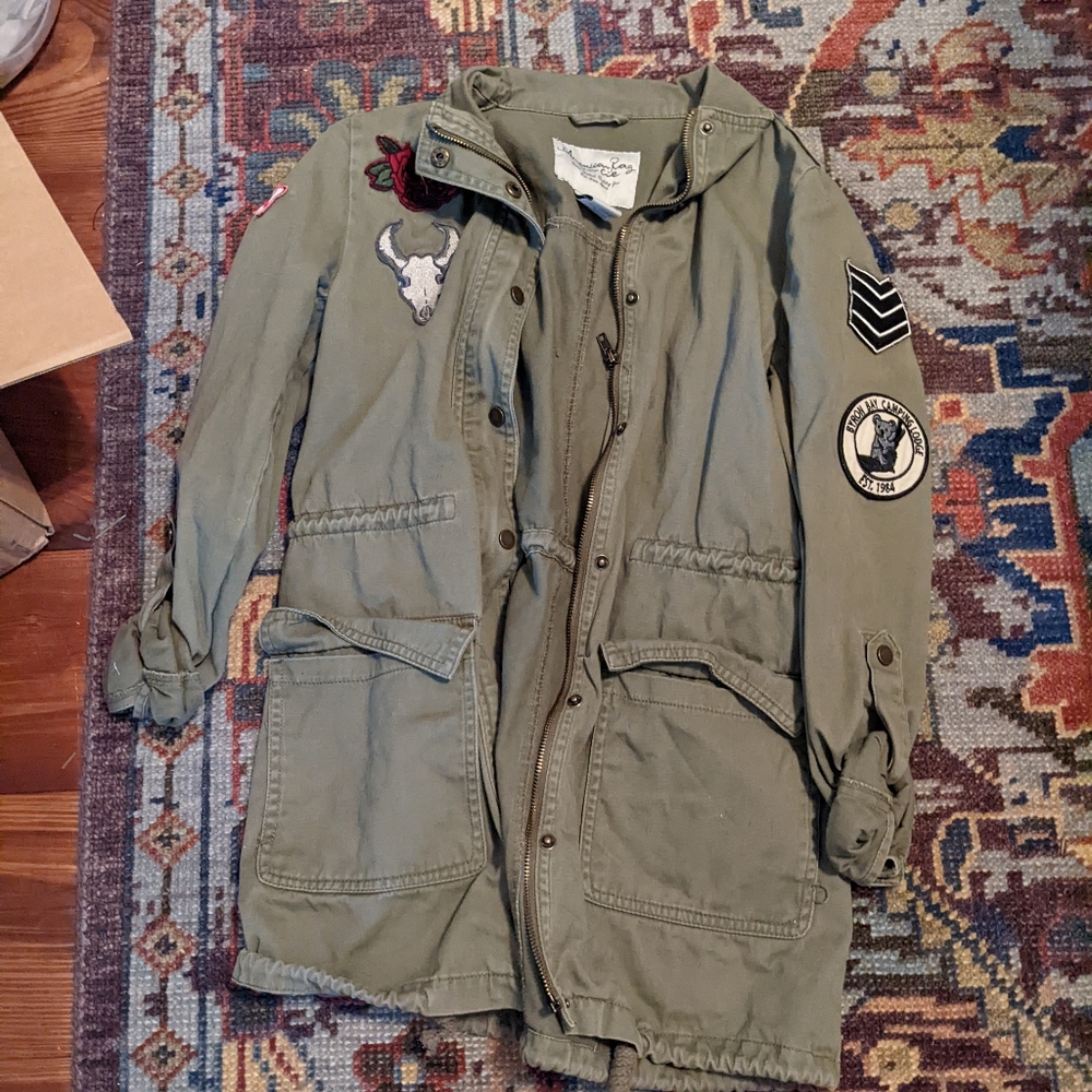 American Rag Military Jacket with Patches
